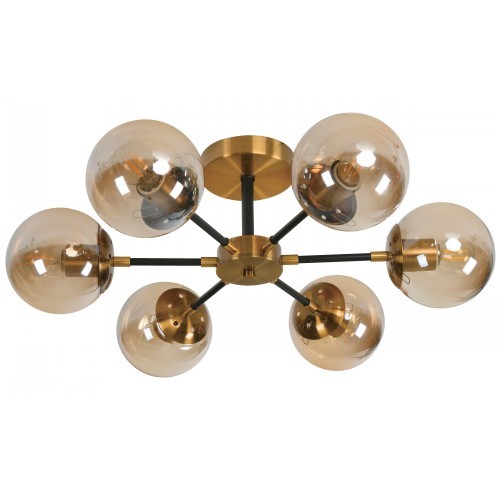 6L CEILING LAMP ANTIQUE GOLD E27 40W