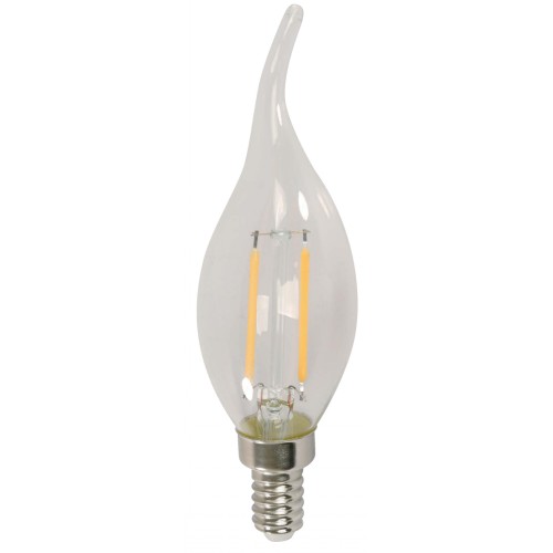 2W CANDLE LED BULB FILAMENT E12 120V 3000K