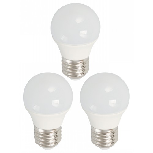 5W G45 LED BULB E27 85-265V 3PACK 3000K 