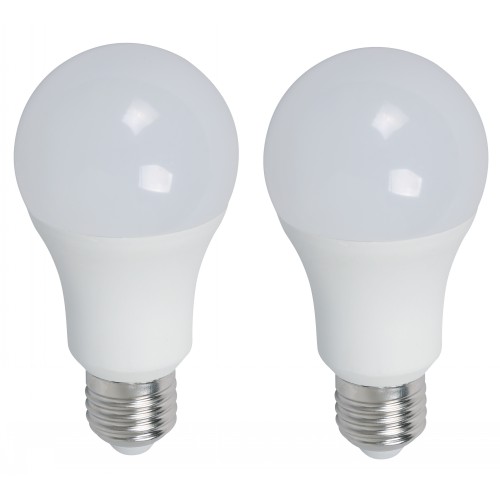 12W A60 LED BULB E27 85-265V 6500K 2PACK