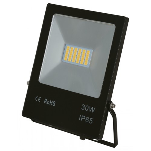 30W LED FLOOD LIGHT BLACK FINISH 3000K