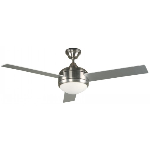 48" CEILING FAN SATIN NICKEL FINISH 1L E27 60W WITH WALL CONTROL