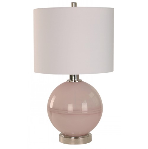 1L TABLE LAMP PINK E27 100W