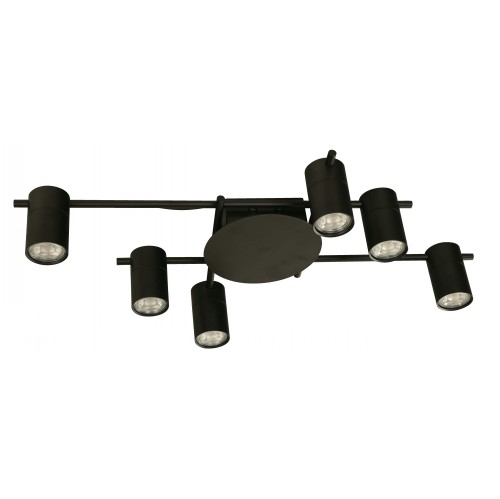 6LTS CEILING LAMP MATT BLACK FINISH