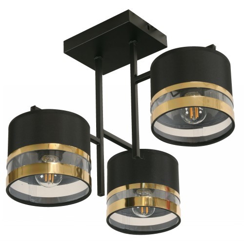 3L CEILING LAMP MATT BLACK E27 40W