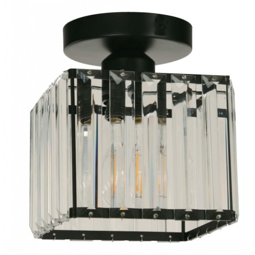 1L CEILING LAMP MATT BLACK E27 40W