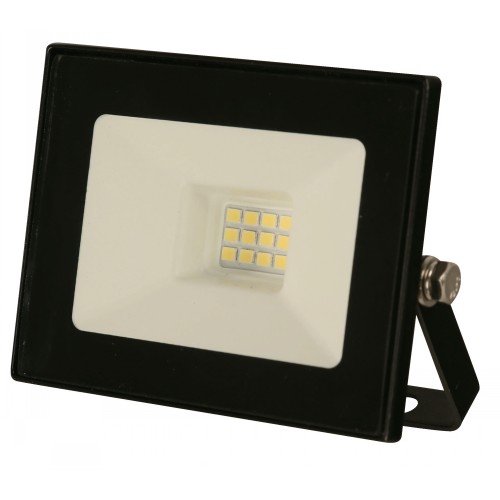 1L LED OUTDOOR FLOOD LIGHT MATT BLACK 10W 100-265V 6000K