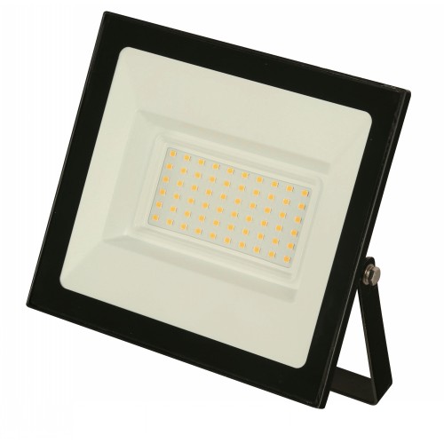 1L LED OUTDOOR FLOOD LIGHT MATT BLACK 50W 100-265V 3000K