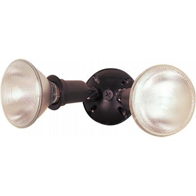 2L OUTDOOR SPOTLIGHT LAMP BLACK E27 150W