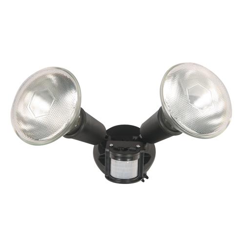 2L OUTDOOR SPOTLIGHT LAMP BLACK E27 150W (PIR SENSOR)