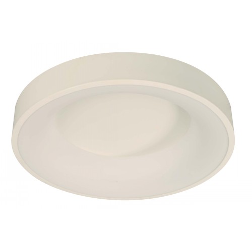 LED CEILING LAMP 20W MATT WHITE FINISH CCT SWITCH INTO CANOPY