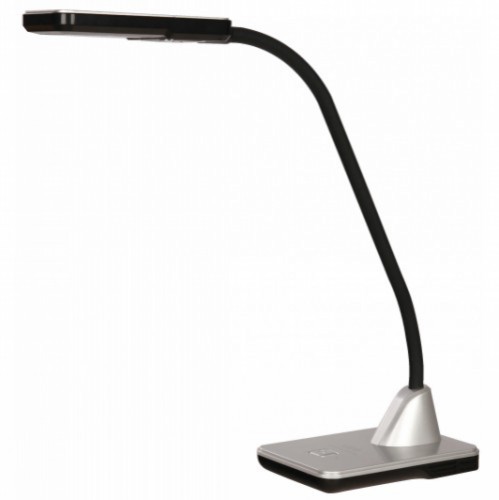 1L LED DESK LAMP SILVER AND SHINY BLACK 5W 100-240V 6000K