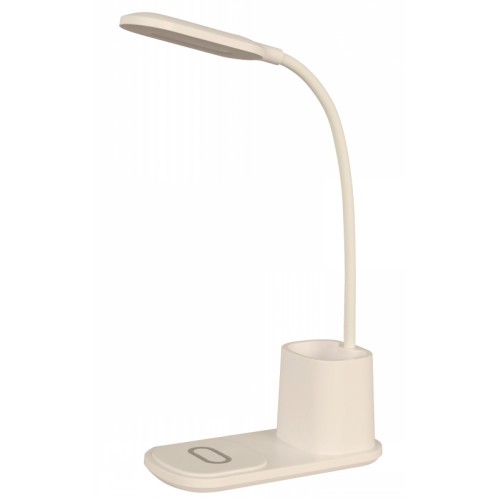 1L LED TABLE LAMP WHITE 2W 5V 2700/5700K (CHANGEABLE CCT, TOUCH, WIRELESS CHARGING)