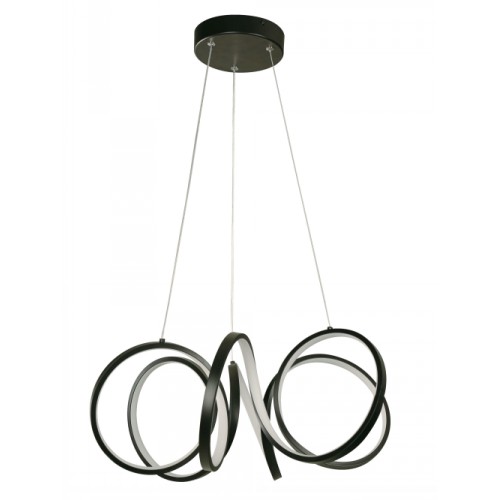 LED HANGING LAMP 36W MATT BLACK FINISH 3000K