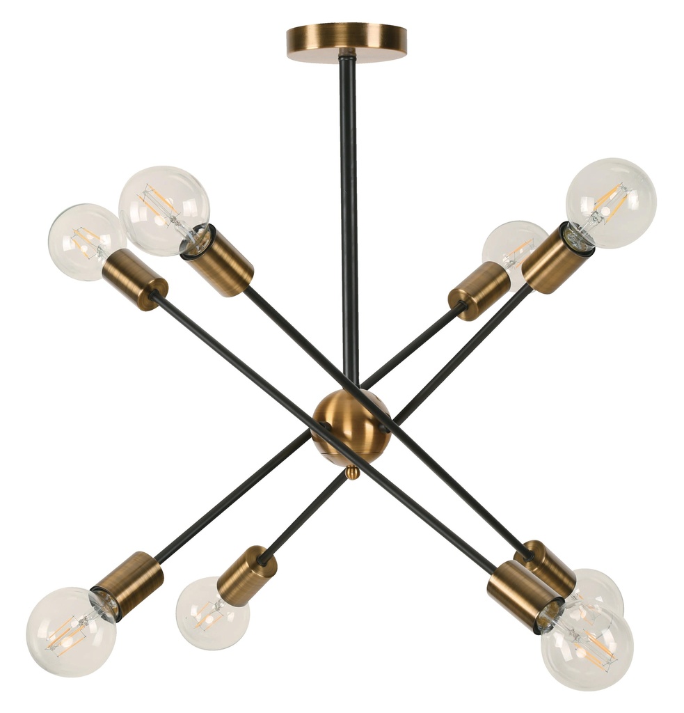 22738-0 8L CEILING LAMP GOLDEN BRASS E27 60W