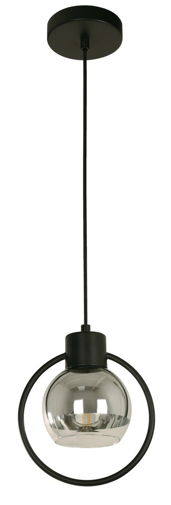 23130-2 1L HANGING LAMP MATT BLACK E27 40W