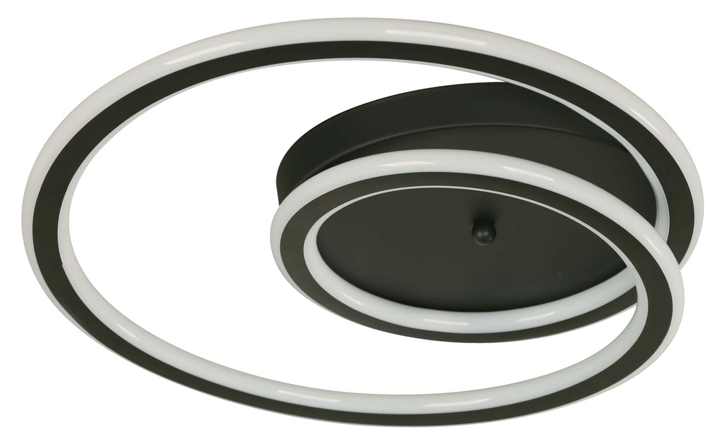 24142-2 1L LED CEILING LAMP BLACK 25W 100-240V 4000K