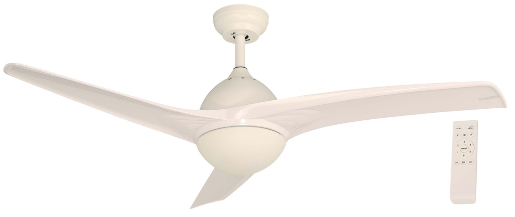 23960-1 52" CEILING FAN WHITE 2L E27 40W WITH REMOTE CONTROL (DC MOTOR)