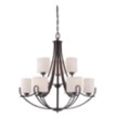 NU 60/5399 RAINBOW 9L CHANDELIER BRONZE