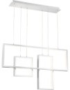 QZ ASH 29637C RAINBOW LED CHANDELIER BRUSHED ALUMINUM