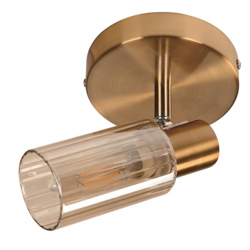 [FX-TL22619] 1L SPOTLIGHT SATIN BRASS E14 40W