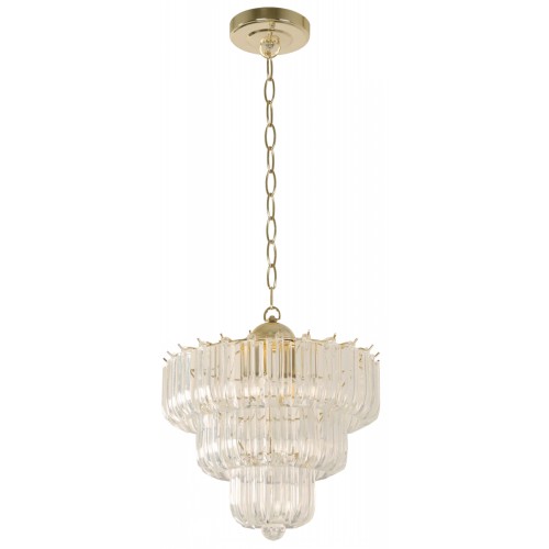 [FX-CL23727] 2L HANGING LAMP POLISHED BRASS E27 60W