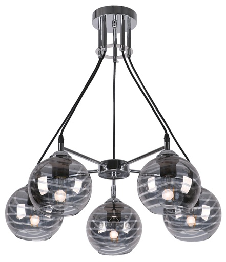 [FX-CL20856] 22856-4 5L HANGING LAMP CHROME E27 60W