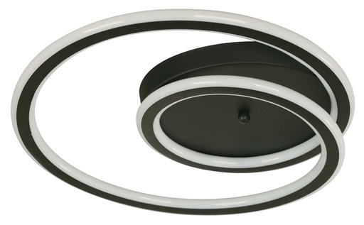 [FX-CL24142] 24142-2 1L LED CEILING LAMP BLACK 25W 100-240V 4000K