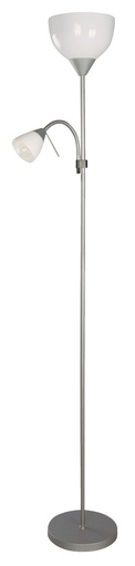 [FX-SL36264] 03626-4 2L FLOOR LAMP GRAY E27/60W & E14/40W 