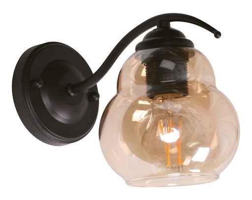 [FX-WL20918] 20918-2 1L WALL LAMP MATT BLACK E27 40W